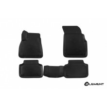 Коврики салона 3D Element AUDI Q7 ||, 2015, SUV, полиуретан черные 4 шт. / ELEMENT3D0426210k