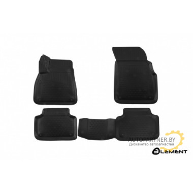 Коврики салона 3D Element AUDI Q7 ||, 2015, SUV, полиуретан черные 4 шт. / ELEMENT3D0426210k