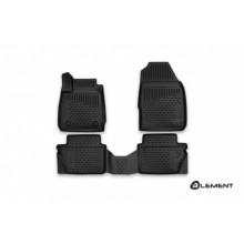 Коврики салона 3D Element FORD Fiesta, 2015, полиуретан черные 4 шт. / ELEMENT3D1658210k
