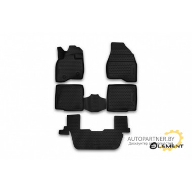Коврики салона 3D Element FORD Explorer, 2015, полиуретан черные 5 шт. / ELEMENT3D1676210k