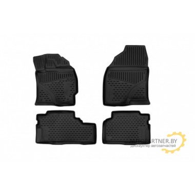Коврики салона 3D Element TOYOTAPrius Alpha, 2012, полиуретан черные 4 шт. / ELEMENT3D1853210k