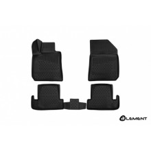 Коврики салона 3D Element PEUGEOT 308, 2014, полиуретан черные 4 шт. / ELEMENT3D3828210k