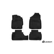 Коврики салона 3D Element TOYOTA  Vitz (130), 2010-2016, сед., правый руль, полиуретан черные 4 шт. / ELEMENT3D48138210k