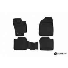 Коврики салона 3D Element TOYOTA  Allion/Premio (260) 4WD, 2012-2015, правый руль, сед., полиуретан черные 4 шт. / ELEMENT3D48140210k