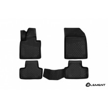 Коврики салона 3D Element VOLVO XC60, 2017, SUV, полиуретан черные 4 шт. / ELEMENT3D5017210k