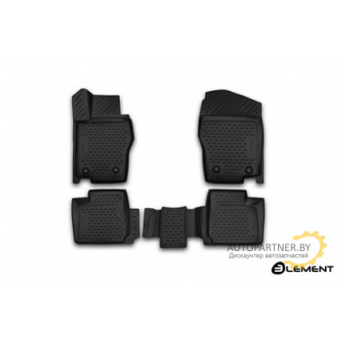 Коврики салона 3D Element HAVAL H8, 2015, кросс., полиуретан черные 4 шт. / ELEMENT3D9904210k