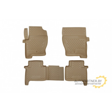 Коврики салона Element LAND ROVER Range Rover Sport 2005-2012, полиуретан бежевые 4 шт. / NLC.28.03.212