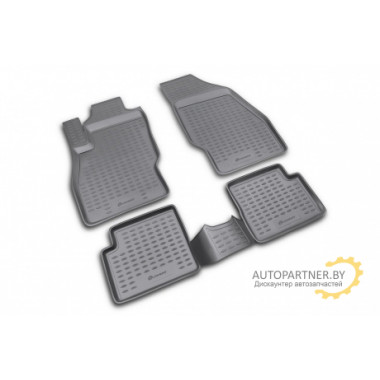 Коврики салона Element OPEL Corsa 2006-2014, полиуретан черные 4 шт. / NLC.37.14.210k