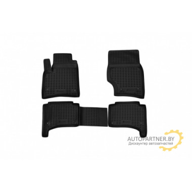 Коврики салона Element VW Touareg I 10/2002-2010, полиуретан черные 4 шт. / NLC.51.01.210