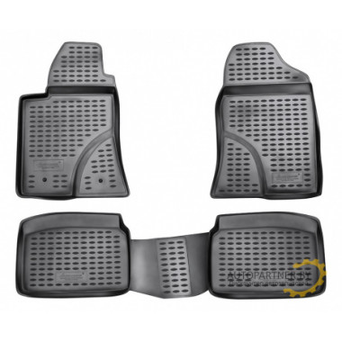 Коврики салона TOYOTA Avensis 04/2003-2009 полиуретановые серые 4шт / NLC.48.04.211k