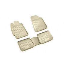 Коврики салона MERCEDES-BENZ B-Class W246 2011 полиуретановые бежевые 4шт / NLC.3D.34.40.212k