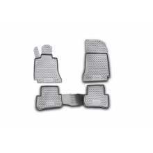 Коврики салона MERCEDES-BENZ С-Class W204 2007-2014 полиуретановые серые 4шт / NLC.34.27.211k