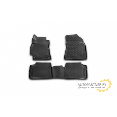 Коврики салона LIFAN Cebrium 2014 полиуретановые черные 4шт / ELEMENT3D7306210k