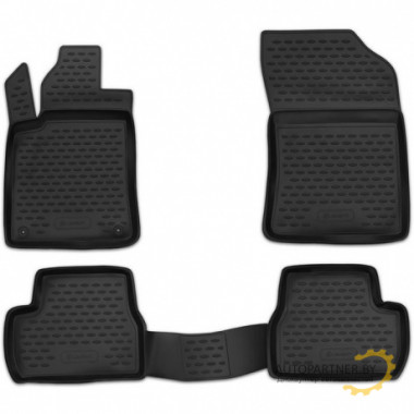 Коврики салона CITROEN DS3 2011 полиуретановые черные 4шт / CARCRN10037h