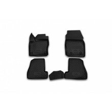 Коврики салона FORD Focus II 2004-2011 полиуретановые черные 4шт / NLC.16.03.210