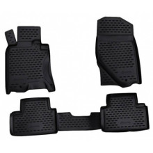 Коврики салона INFINITI G35X 2006-2009 полиуретановые черные 4шт / NLC.76.07.210k