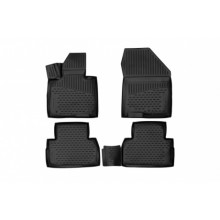 Коврики салона TOYOTA Land Cuiser  полиуретановые черные 4шт / ELEMENT3D48139210