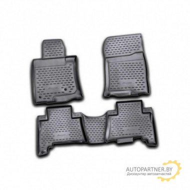 Коврики салона TOYOTA Land Cruiser Prado 5 мест 2009-2013 полиуретановые серые 4шт / NLC.48.28.211k