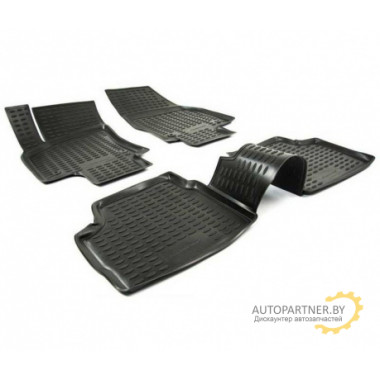 Коврики салона OPEL Meriva 2002-2010 полиуретановые черные 4шт / NLC.37.07.210k