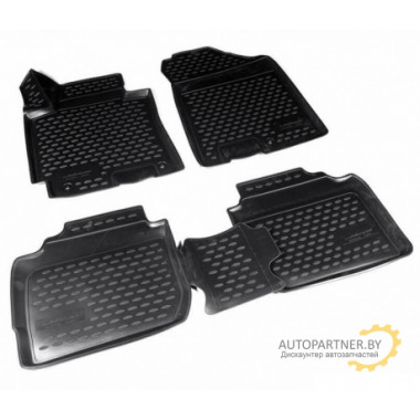 Коврики салона MITSUBISHI Pajero Sport 2016 полиуретановые черные 4шт / ELEMENT3D3546210