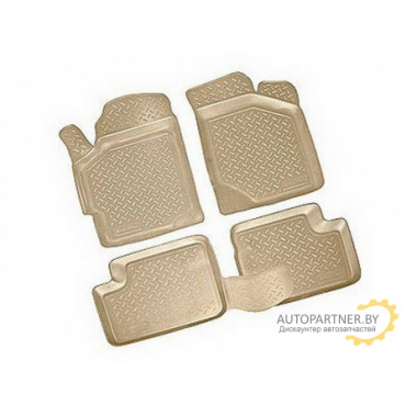 Коврики салона VW PassatB5 1996-2005 полиуретановые бежевые 4шт / NLC.51.09.212k