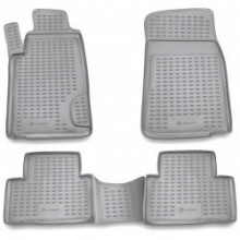 Коврики салона SSANGYONG Rexton 2001-2006 полиуретановые серые 4шт / NLC.61.01.211