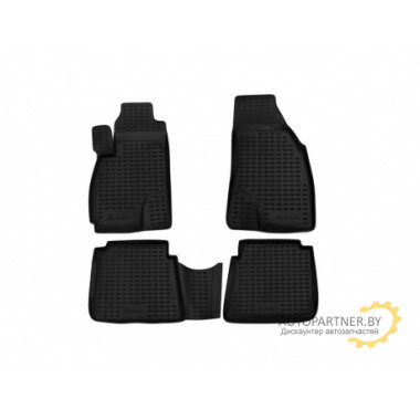 Коврики салона HYUNDAI Santa Fe Classic 2001-2006 полиуретановые серые 4шт / NLC.20.11.211