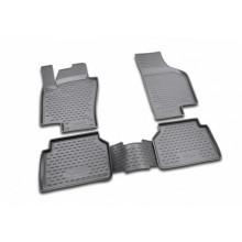 Коврики салона VW Tiguan 10/2007-2016 полиуретановые серые 4шт / NLC.51.21.211k