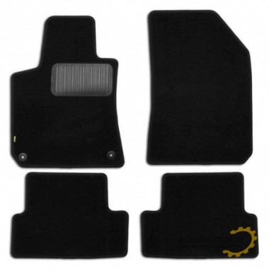 Коврики салона Klever Standard PEUGEOT 308 2014 хэтчбек текстильные черные 4шт / KLEVER02382501210kh