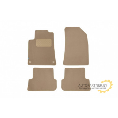Коврики салона Klever Premium PEUGEOT 407 2004-2010 универсал текстильные бежевые 4шт / KLEVER04380422112kh