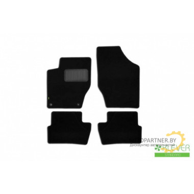 Коврики салона Klever Standard PEUGEOT 408 2012 седан текстильные черные 4шт / KLEVER02382101210kh
