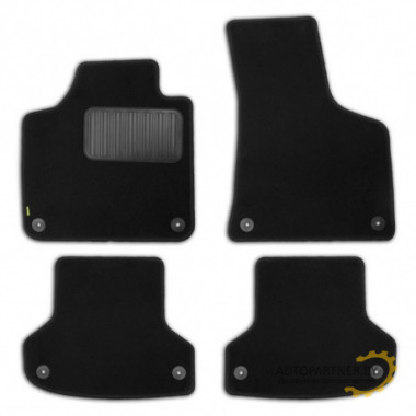 Коврики салона Klever Standard AUDI A3 5-дв. АКПП 2007 хэтчбек текстильные черные 4шт / KLEVER020410101210kh