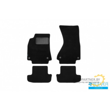 Коврики салона Klever Premium AUDI A5 АКПП 2007-2015 купе текстильные черные 4шт / KLEVER03041122110kh