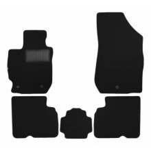 Коврики салона Klever Premium NISSAN Almera АКПП 2012 седан текстильные черные 5шт / KVR03364022110kh