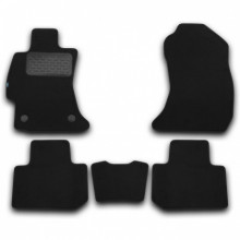 Коврики салона Klever Premium SUBARU Forester 2013-2018 кроссовер текстильные черные 5шт / KVR034619022110kh