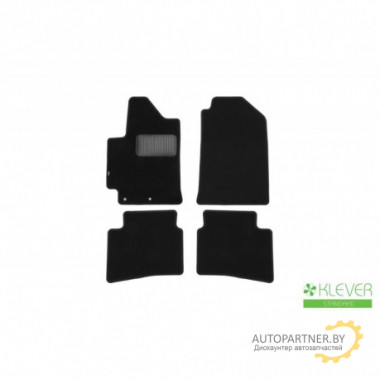 Коврики салона Klever Standard KIA RIO 2017  сед. текстильные черные  4шт / KLEVER02255501210kh