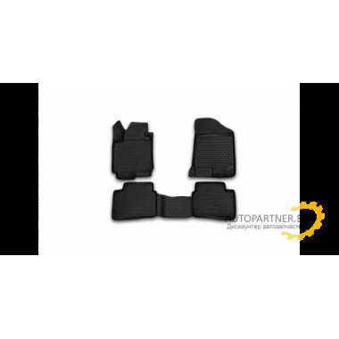Коврики салона KIA Ceed (2006-2012) 3D полиуретановые 4 шт / nlc3d2520210h