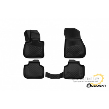 Коврики 3D салона Element BMW X1, 2015, Second generation (F48), SUV, (Европа), полиуретан 4 шт. / ELEMENT3D0543210k