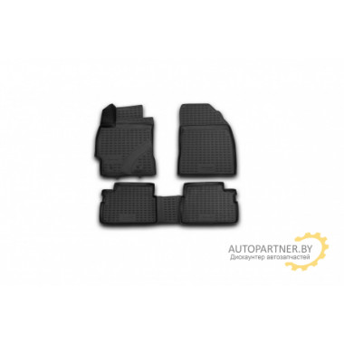 Коврики салона Element для TOYOTA Corolla 2013 полиуретановые черные 4шт. / NLC3D4868210K