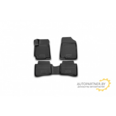 Коврики салона 3D Element HYUNDAI Solaris 2014> полиуретановые черные / NLC.3D.20.59.210