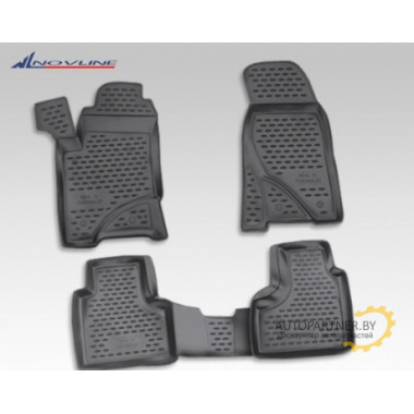 Коврики салона Element CHEVROLET Niva 2009> полиуретановые черные 4 шт. / NLC.52.17.210