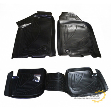 Коврики салона 3D Element LADA Samara 2004-> полиуретановые черные 4 шт. / F900250E1