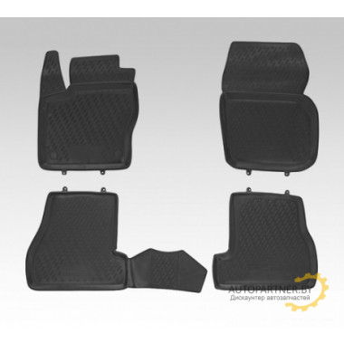 Коврики салона Element Ford Focus III 2011-2015 полиуретановые черные 4 шт. / CARFRD00001H