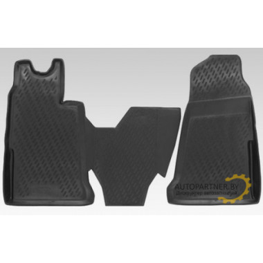 Коврики в салон Element FORD Transit 2006-2014 полиуретановые черные 2 шт. / S000.13