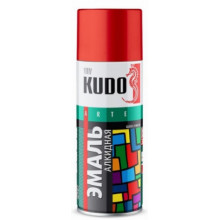 Краска Красная KUDO 520мл аэрозольная / KU-1003
