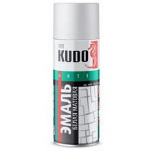 Краска-спрей KUDO белая матовая 520мл / KU-1101