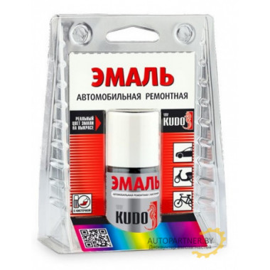 Краска с кисточкой KUDO ремонтная 71003 белая 15мл / KU-71003