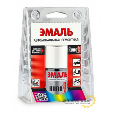 Краска с кисточкой KUDO ремонтная 385 изумруд 15мл / KU-70385