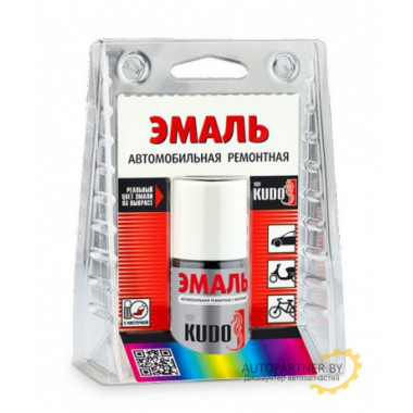 Краска с кисточкой KUDO ремонтная 190 калифорнийский мак 15мл / KU-70190
