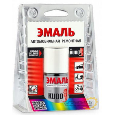 Краска с кисточкой KUDO ремонтная 417 пицунда 15мл / KU-70417